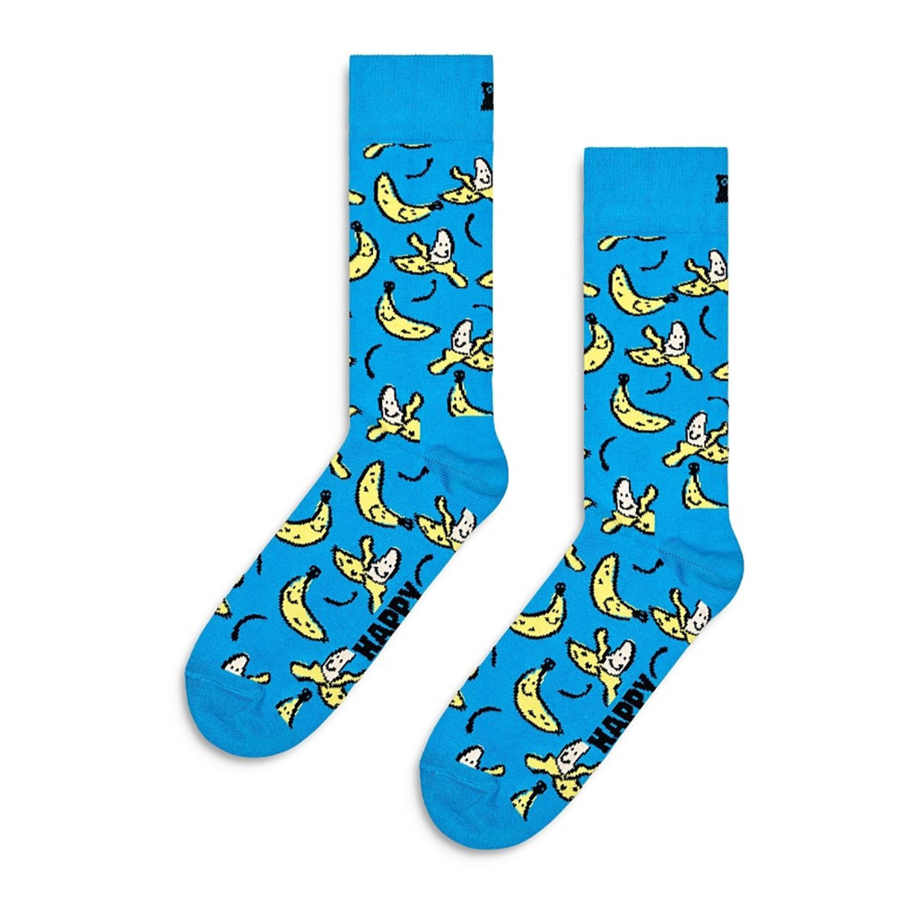 Happy Socks Men Banana Socks Fits Shoe Size 8-12